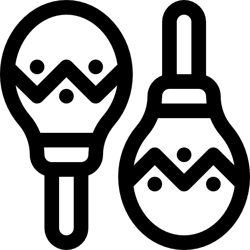 maracas Basic Rounded Lineal icono