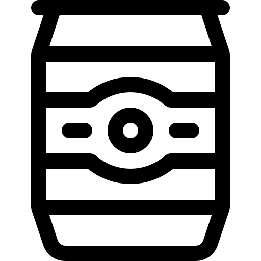 lattina di birra Basic Rounded Lineal icona