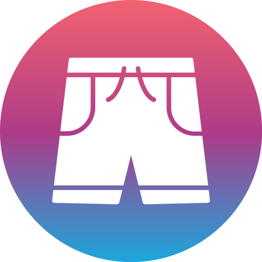 pantalones cortos Generic Flat Gradient icono