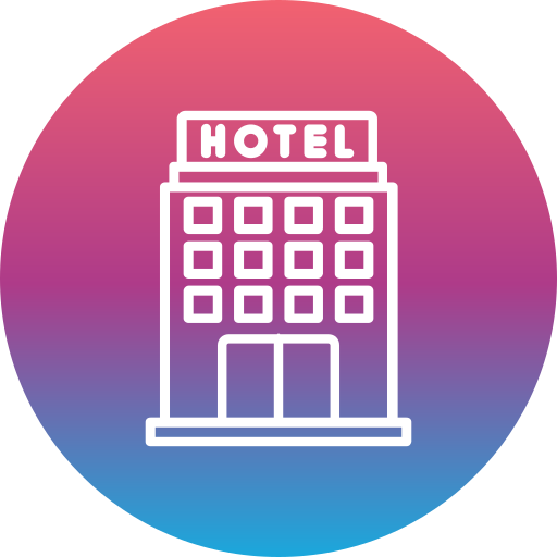 Hotel Generic Flat Gradient icon