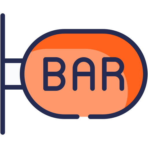 bar Generic Outline Color icoon