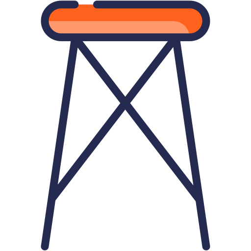 stołek Generic Outline Color ikona