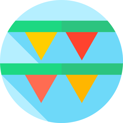 girlanden Flat Circular Flat icon