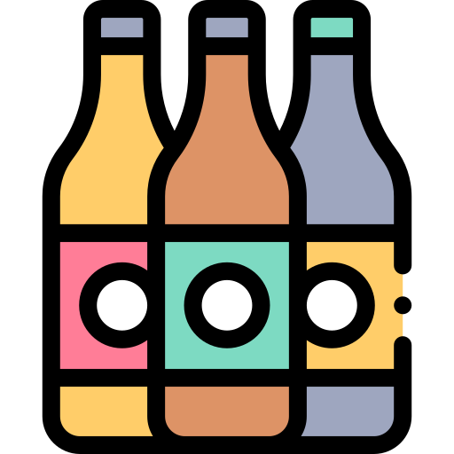 cerveza Detailed Rounded Lineal color icono