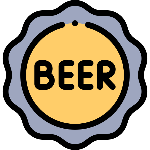 Beer cap Detailed Rounded Lineal color icon