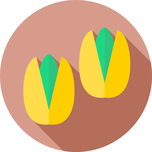 pistacho Flat Circular Flat icono