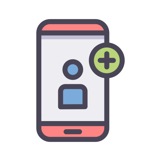 スマートフォン Generic Outline Color icon