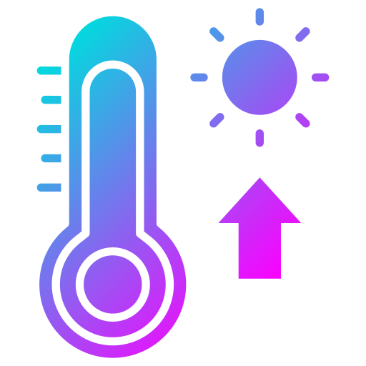 termômetro Generic Flat Gradient Ícone