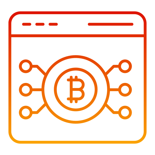 Bitcoin encryption Generic Gradient icon