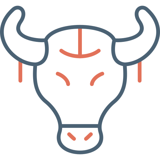 cráneo de toro Generic Outline Color icono