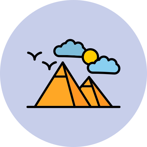 pirámides Generic Outline Color icono
