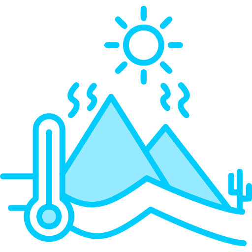 暑い天気 Generic Blue icon