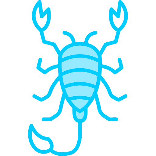 escorpião Generic Blue Ícone