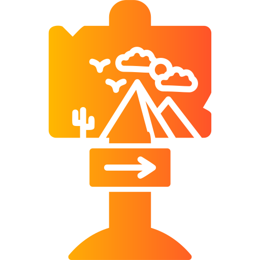 Directional sign Generic Flat Gradient icon