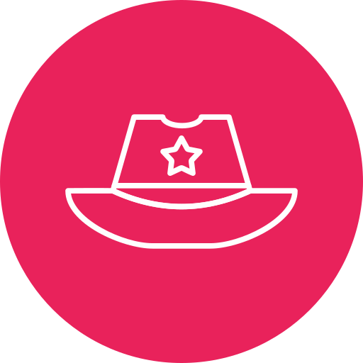 sombrero de vaquero Generic Flat icono