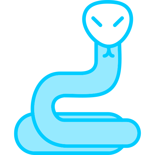 뱀 Generic Blue icon