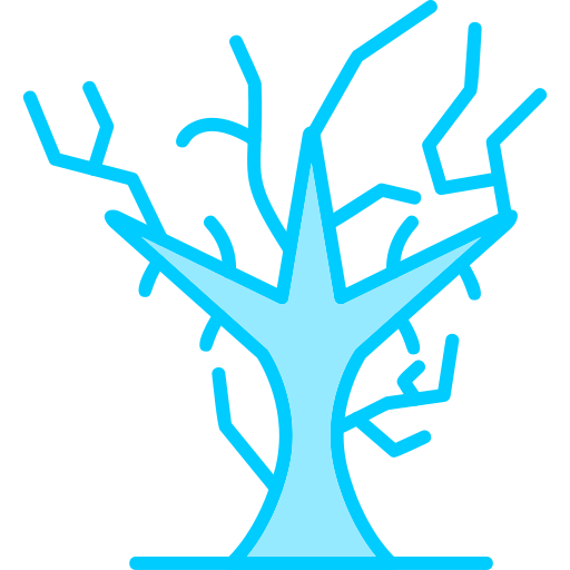 Árvore seca Generic Blue Ícone