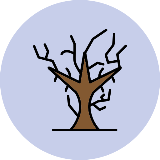 albero secco Generic Outline Color icona