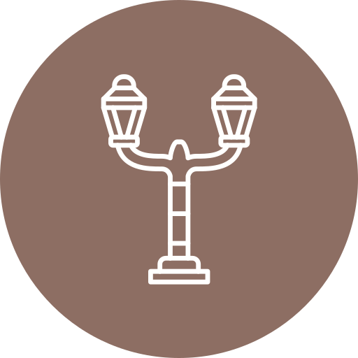 lampa uliczna Generic Flat ikona
