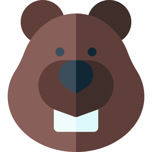 Beaver Basic Rounded Flat icon