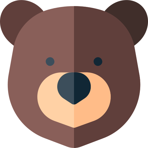 Bear Basic Rounded Flat icon