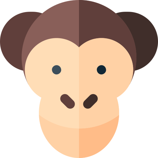 Monkey Basic Rounded Flat icon