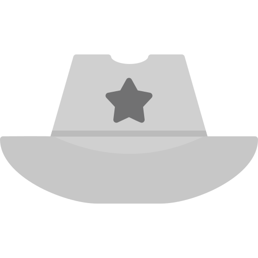 cappello da cowboy Generic Grey icona