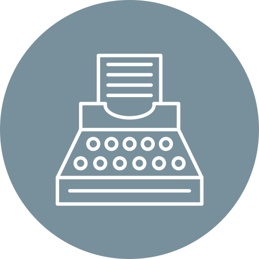 máquina de escribir Generic Flat icono