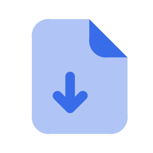 datei download Generic Blue icon