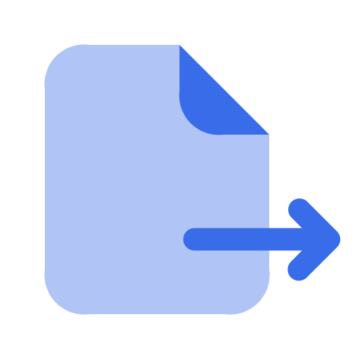 exportdatei Generic Blue icon