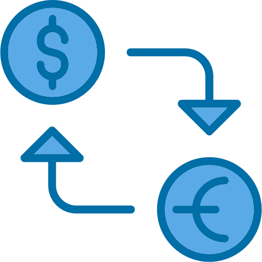 Обмен валюты Generic Blue иконка