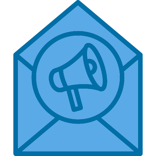 이메일 마케팅 Generic Blue icon