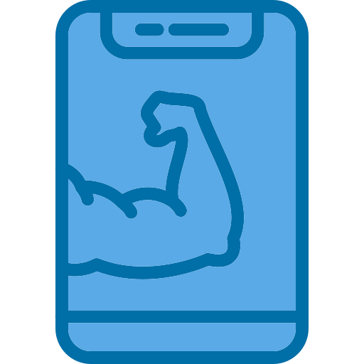 腕の筋肉 Generic Blue icon
