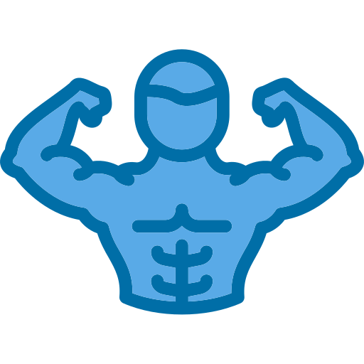músculos Generic Blue Ícone