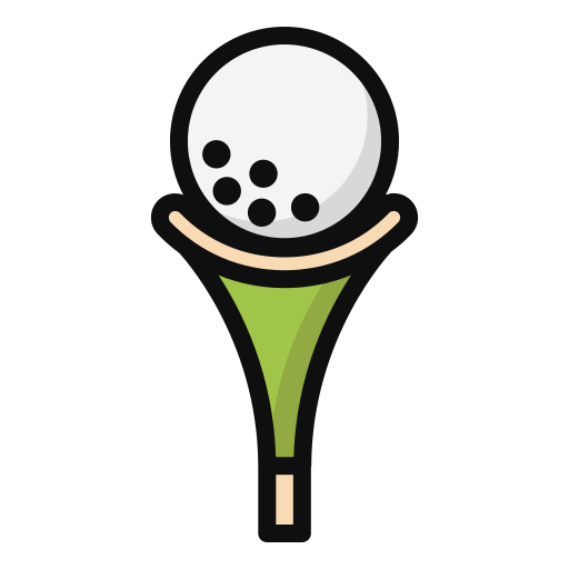 golf Generic Outline Color icona