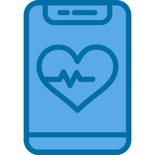 frequenza cardiaca Generic Blue icona