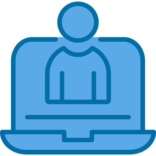 Virtual assistant Generic Blue icon