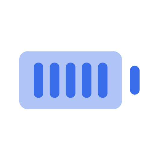 batterij vol Generic Blue icoon