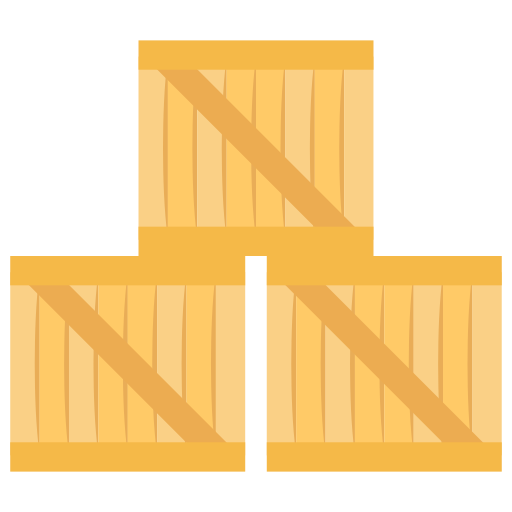 drewniana skrzynia Generic Flat ikona