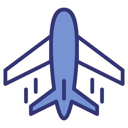飛行機 Generic Blue icon