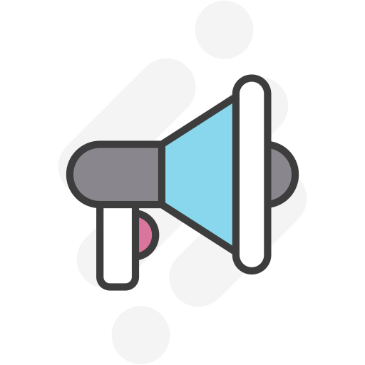 Bullhorn Generic Rounded Shapes icon