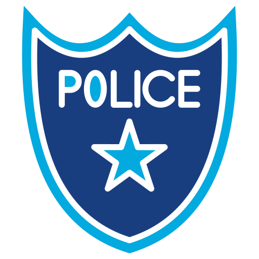 odznaka policyjna Generic Blue ikona