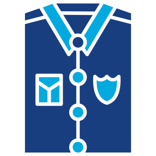 polizeiuniform Generic Blue icon