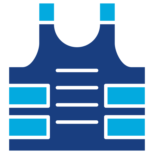 Bulletproof vest Generic Blue icon