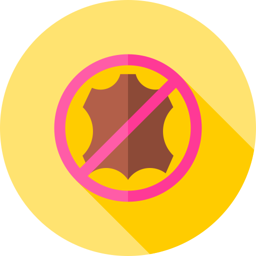 No leather Flat Circular Flat icon