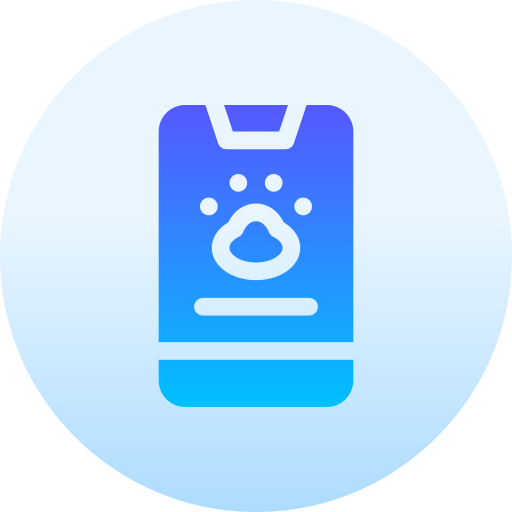 Mobile app Basic Gradient Circular icon