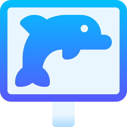 delfín Basic Gradient Gradient icono