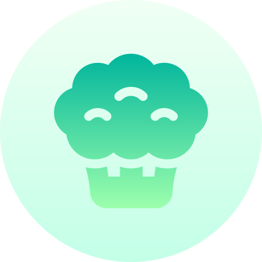 Broccoli Basic Gradient Circular icon