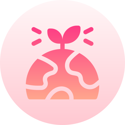 world vegetarian day Basic Gradient Circular icono