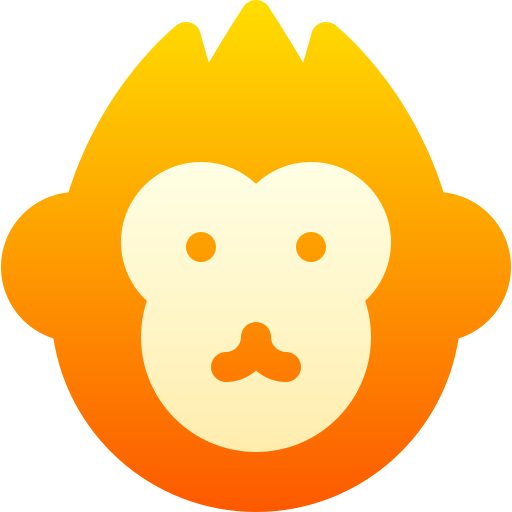 원숭이 Basic Gradient Gradient icon